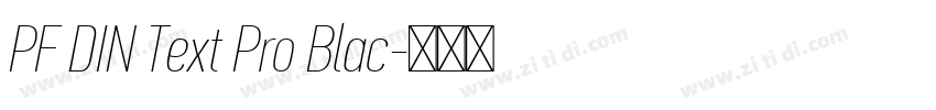 PF DIN Text Pro Blac字体转换